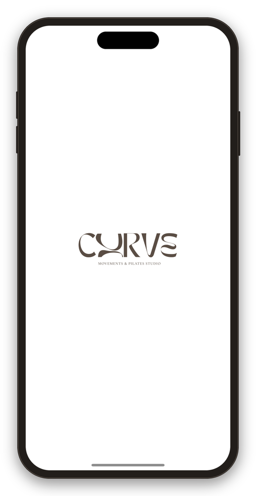 Curve app opening screen